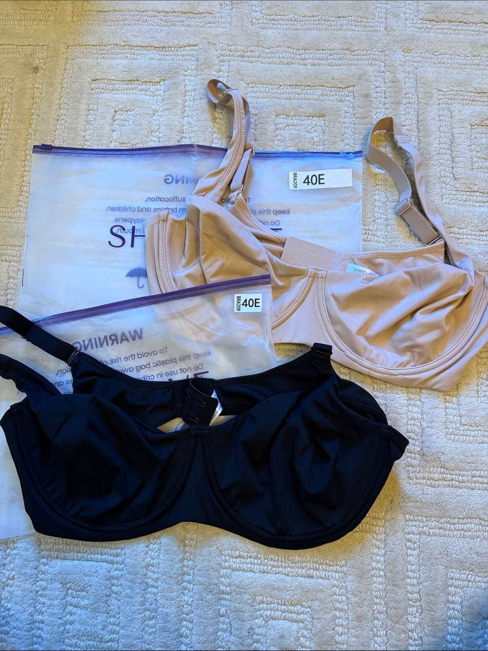 SheCurve brand new balconette Underwire Bra - Black & Nude